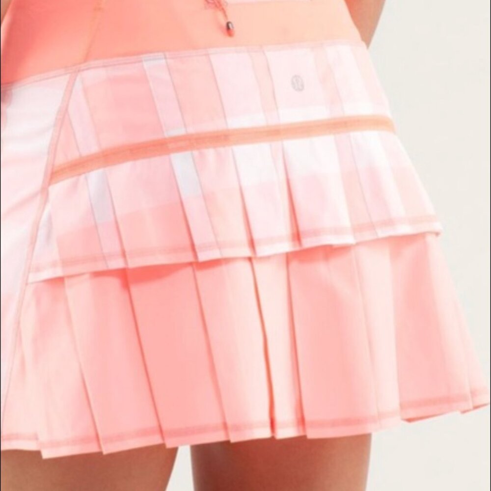 lululemon athletica Pink Pleated Tennis Skort